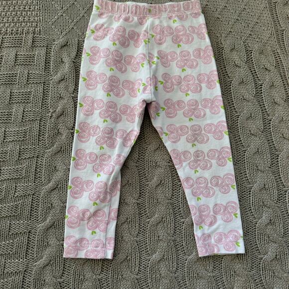 boutique Other - Little Hip Squeaks Pink Rose Leggings ~ 9/12M